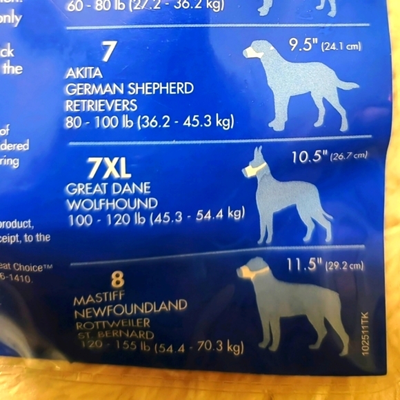 NWT Great Choice Adjustable Mesh Muzzle for Dogs XL 9.5" - Picture 7 of 7